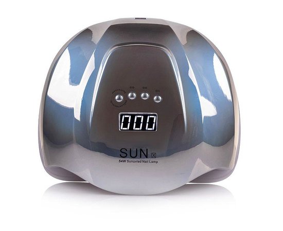 Изображение 2 Лампа для ногтей и шеллака SUN X UV+LED 54 Вт, Зеркально серая