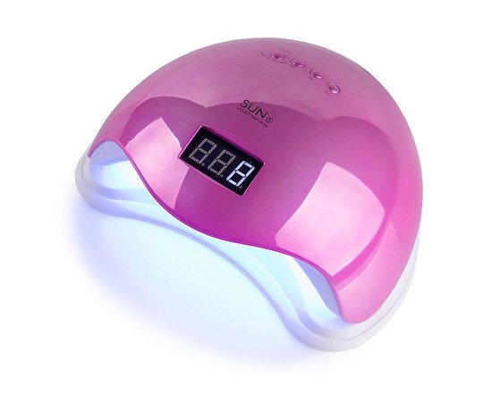 Изображение  Lamp for nails and shellac SUN 5 chameleon UV+LED 48 W Pink