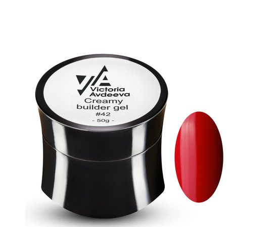 Изображение  Modeling cream-gel Victoria Avdeeva Creamy Builder Gel No. 42, 50 ml, Volume (ml, g): 50, Color: 42, Color: Red