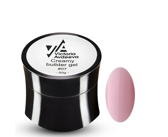 Изображение  Modeling cream-gel Victoria Avdeeva Creamy Builder Gel No. 07, 50 ml, Volume (ml, g): 50, Color: 7, Color: Pink