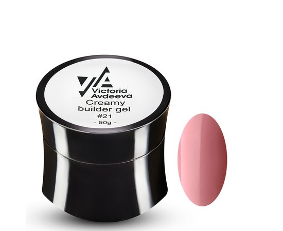 Изображение  Modeling cream-gel Victoria Avdeeva Creamy Builder Gel No. 21, 50 ml, Volume (ml, g): 50, Color: 21, Color: Pink