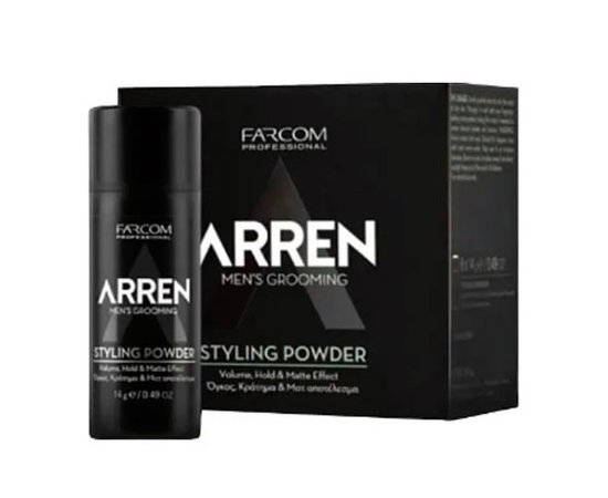 Зображення  Пудра для укладання волосся чоловіча Arren Toning & Volume Styling Powder, 14 мл