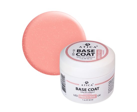 Изображение  Base gel Atica Base Coat French Rose, 30 ml, Volume (ml, g): 30, Color: French rose