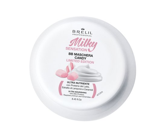 Изображение  Brelil Milky Sensation BB Maschera Candy Ultra-Nourishing Hair Mask, 250 ml