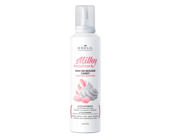 Изображение  Ультрапитательный мусс для волос Brelil Milky Sensation BB Mousse Candy, 250 мл