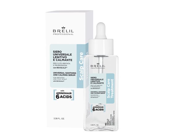 Изображение  Сыворотка для кожи головы Brelil Universal soothing and calming Serum Scalp Care, 100 мл