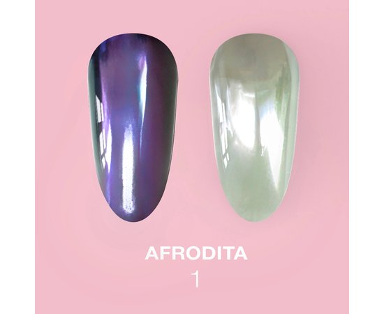 Изображение 2 Комплект втирок для дизайна ногтей LUNAMoon Afrodita Nail Powder Set, 6 шт