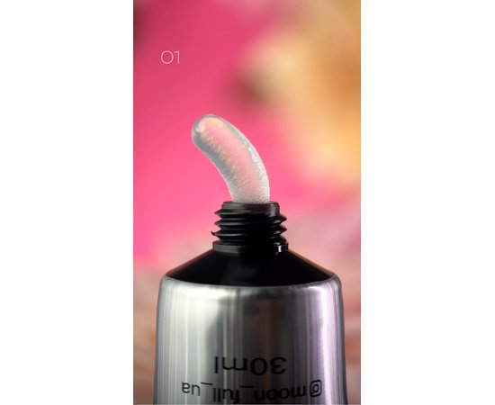 Изображение 2 Полигель для наращивания ногтей Moon Full Poly Gel №01 прозрачный, 30 мл, Объем (мл, г): 30, Вариант: 01