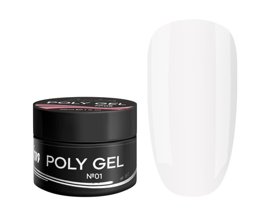 Изображение  Полигель для ногтей Luxton Poly Gel №01, 30 мл, Объем (мл, г): 30, Цвет: 01