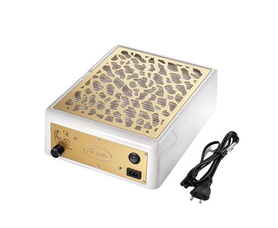 Изображение  Dry dust extractor with filter 2 in 1 tabletop/pedicure Air Max Panther white/matte gold, 66 W