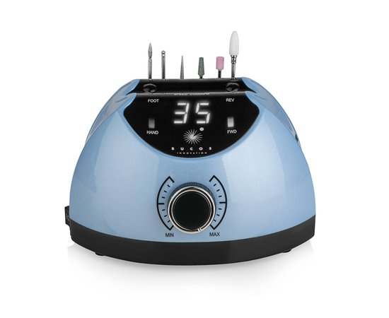 Изображение 3 Фрезер для маникюра Bucos Nail Drill X4 Pro Blue Ocean 65 Вт, 35 000 об, Вариант: голубой