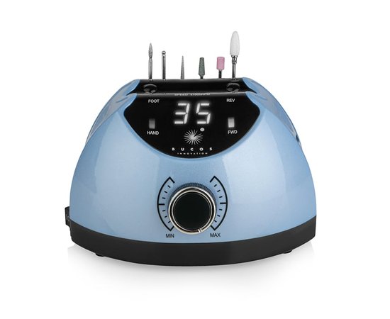 Изображение 7 Фрезер для маникюра Bucos Nail Drill X4 Pro Blue Ocean 65 Вт, 35 000 об, Вариант: голубой