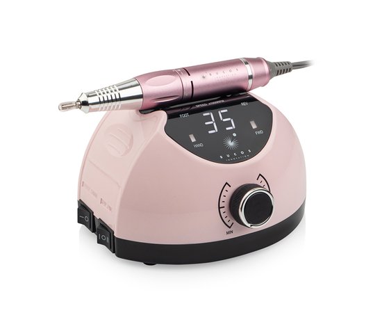 Изображение 2 Фрезер для маникюра Bucos Nail Drill X4 Pro Smooth Pink 65 Вт, 35 000 об, Вариант: Розовый