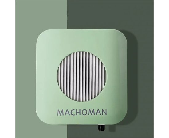 Изображение 2 Настольная вытяжка 858-15 для маникюра, с НЕРА-фильтром и регулятором мощности, 80 Вт. Салатовый, Вариант: зеленый