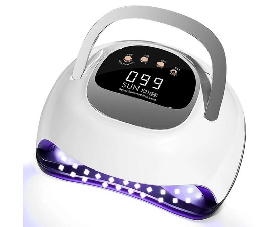 Изображение  Universal lamp Sun X21 Max for drying gel polish (with display, removable bottom), 320 W. White