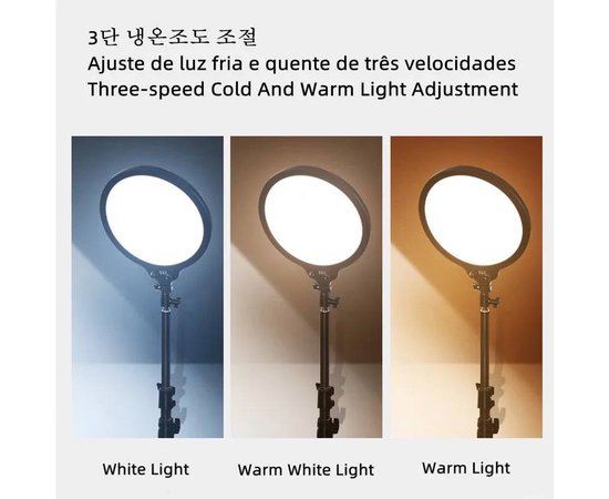 Изображение 8 Светодиодная LED-панель ZL-QP330 - 33см. (кольцевая лампа) для студийного освещения, на штативе 210см., 24 Вт.