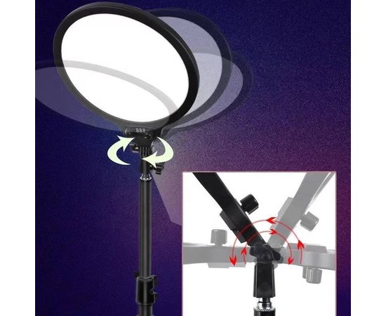 Изображение 7 Светодиодная LED-панель ZL-QP330 - 33см. (кольцевая лампа) для студийного освещения, на штативе 210см., 24 Вт.