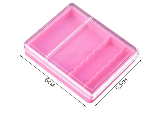 Изображение 2 Organizer - a container for storing milling attachments and drums (60x55mm.) pink