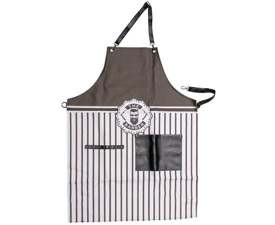 Изображение  Hairdressing apron GF-05 striped with pocket