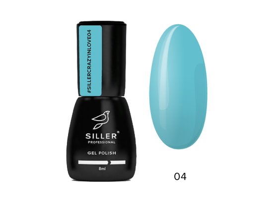 Зображення  Гель-лак для нігтів Siller Gel Polish Crazy in Love №04, 8 мл, Об'єм (мл, г): 8, Колір: 04