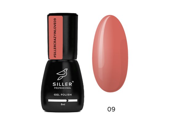 Изображение  Гель-лак для ногтей Siller Gel Polish Crazy in Love №09, 8 мл, Объем (мл, г): 8, Цвет: 09