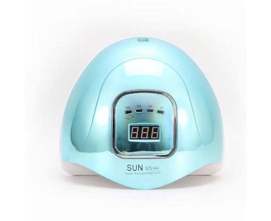 Изображение  UV/LED mirror lamp - SUN X5 Max for manicure and pedicure, 120 W. Blue