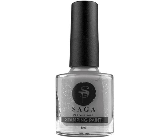 Зображення  Лак-фарба для стемпінгу Saga Professional Stamping Paint №22 світло-сірий, 8 мл, Колір: 22