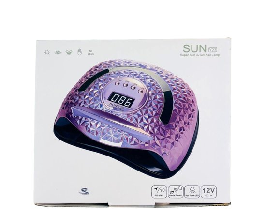 Изображение 9 New generation UV/LED lamp SUN Y22 for drying any coatings (with a stand for a phone), 288 W. Pink