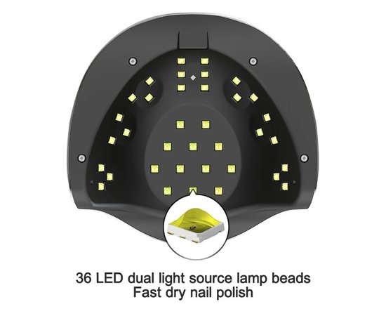 Зображення 4 BQ-V19 на 120 Вт. - професійна UV/LED лампа для полімеризації будь-яких покриттів (з дисплеєм та таймером) Білий