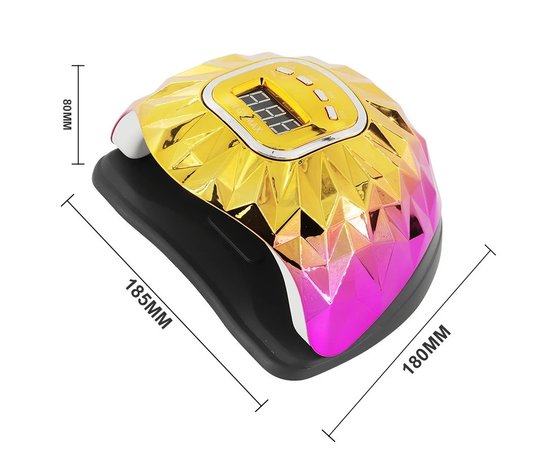 Изображение 4 UV/LED лампа SUN G5 Maх для маникюра и педикюра c дисплеем 288 Вт. Золотой