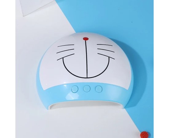 Изображение 6 UV/LED лампа "Мультяшный котик" BM-001 для маникюра и педикюра, 48 Вт Белый-голубой