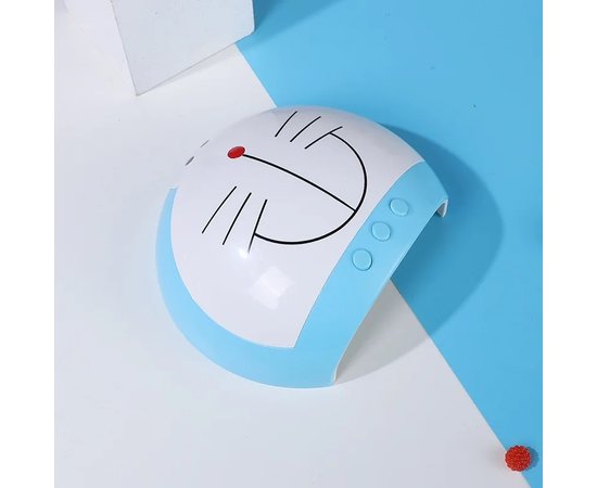 Изображение 3 UV/LED лампа "Мультяшный котик" BM-001 для маникюра и педикюра, 48 Вт Белый-голубой