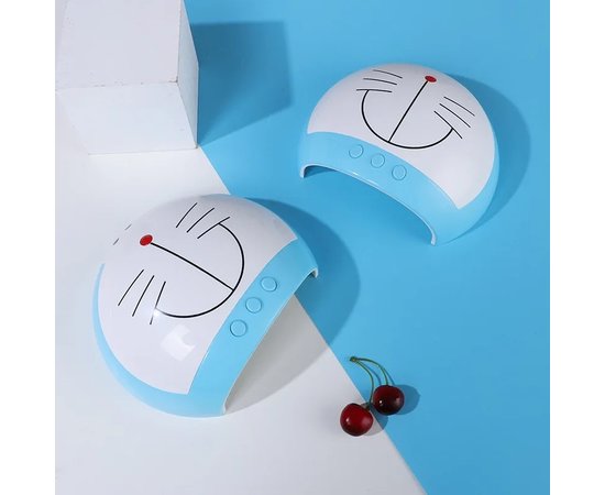 Изображение 5 UV/LED лампа "Мультяшный котик" BM-001 для маникюра и педикюра, 48 Вт Белый-голубой