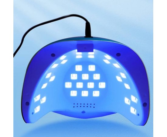 Изображение 2 UV/LED лампа SUN S16 Chrom для маникюра и педикюра с LED дисплеем, 168 Вт. Белый с золотом
