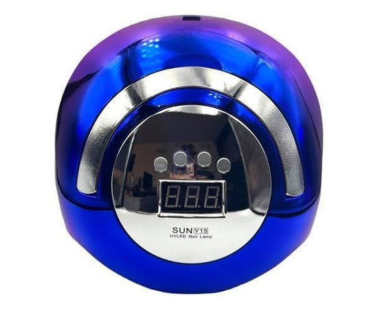 Изображение 2 UV/LED lamp SUN Y15 Chrom (Blue with pink) for drying nails, 168 W.