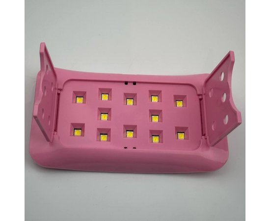 Изображение 4 Мини UV/LED лампа Sun Plus для сушки ногтей на USB (складная), 48 Вт. Розовый