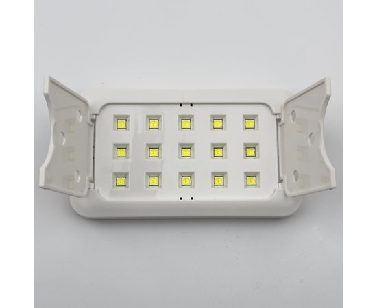 Изображение 2 Мини UV/LED лампа Sun 13 Plus для сушки ногтей (гель лака,гелевых типс, верхних форм) на USB, складная, 60 Вт. Белый