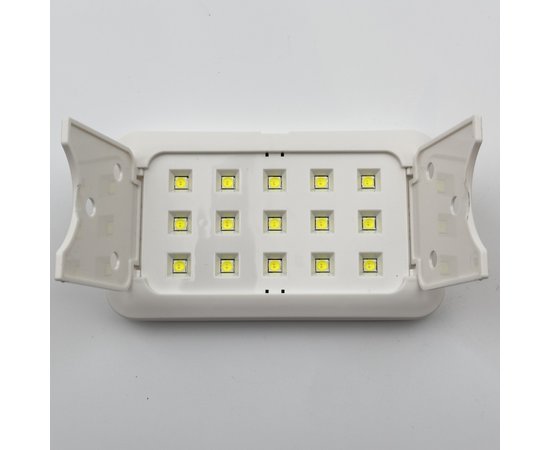 Изображение 2 Мини UV/LED лампа Sun 14 Plus для сушки ногтей (гель лака,гелевых типс, верхних форм) на USB, складная, 60 Вт. Белый