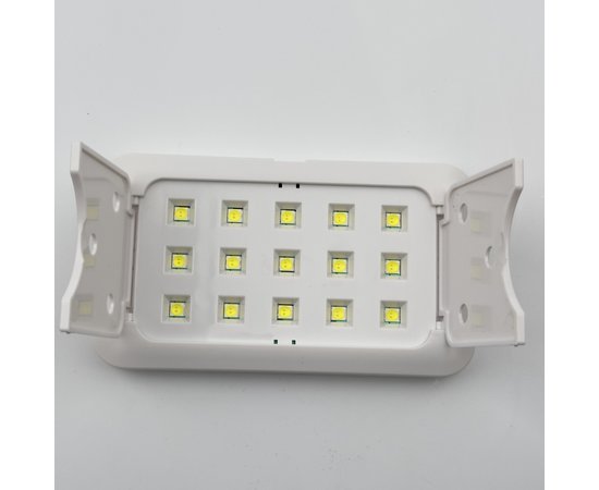 Изображение 2 Мини UV/LED лампа Sun 15 Plus для сушки ногтей (гель лака,гелевых типс, верхних форм) на USB, складная, 60 Вт. Белый