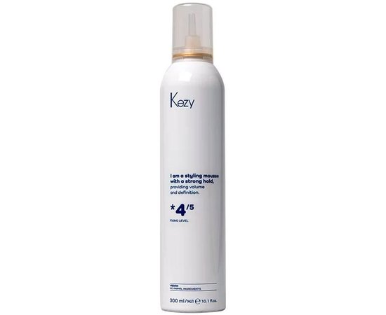 Изображение  Мусс сильной фиксации для объема волос Kezy Volumizing Strong Mousse, 300 мл