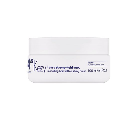 Изображение  Strong modeling wax with shine for hair Kezy Shiny Wax, 100 ml