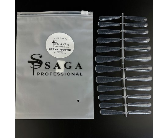 Изображение  Nail extention forms Saga Professional Ballerina, 24 pcs