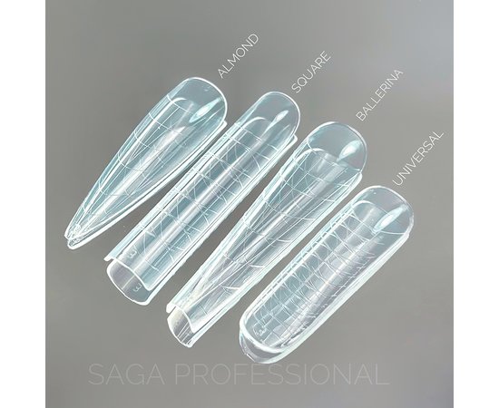 Изображение 3 Верхние формы для наращивания ногтей Saga Professional Universal, 24 шт