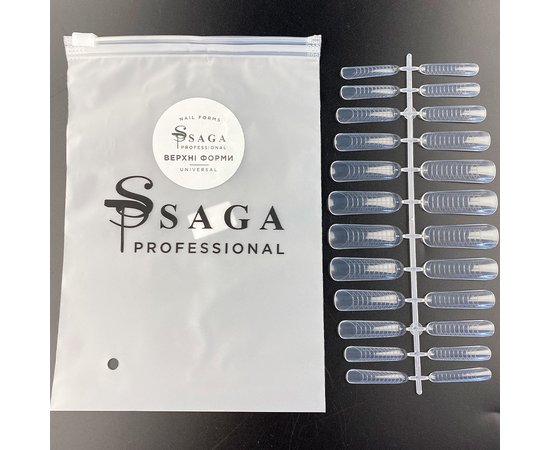 Изображение  Nail extention forms Saga Professional Universal, 24 pcs