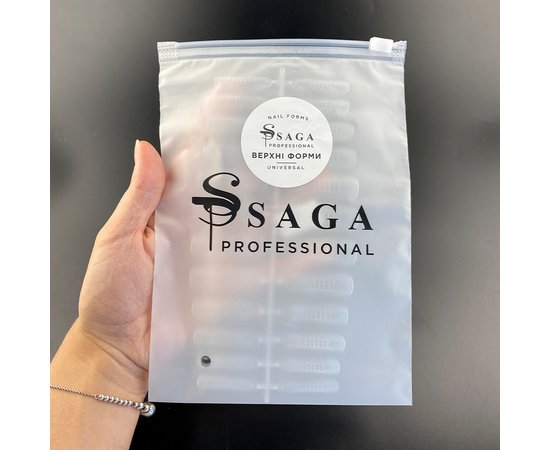 Изображение 4 Верхние формы для наращивания ногтей Saga Professional Universal, 24 шт