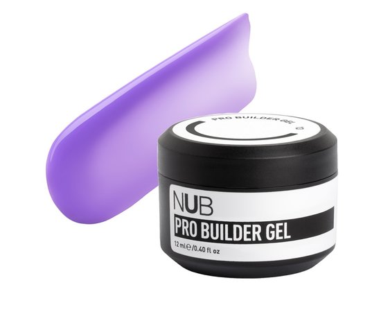 Изображение  Гель моделирующий классический NUB Pro Builder Gel №13 лилово-сиреневый, 12 мл , Объем (мл, г): 12, Цвет: 13