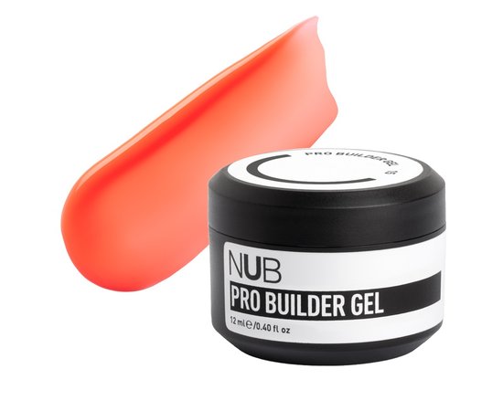 Зображення  Гель моделюючий класичний NUB Pro Builder Gel №15 яскравий персиковий, 12 мл, Об'єм (мл, г): 12, Колір: 15