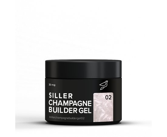 Зображення  Гель для нарощування нігтів Siller Champagne Builder Gel №02, 30 мл, Об'єм (мл, г): 30, Колір: 02