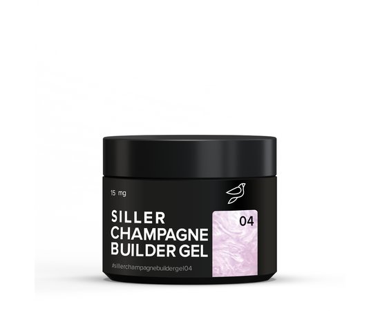 Изображение  Гель для наращивания ногтей Siller Champagne Builder Gel №04, 15 мл, Объем (мл, г): 15, Цвет: 04