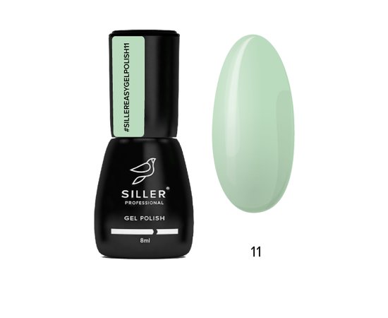 Изображение  Гель-лак однофазный для педикюра Siller Easy Gel Polish №11, 8 мл, Объем (мл, г): 8, Цвет: 11